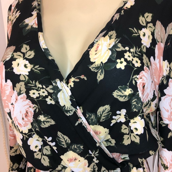 Sage the Label Floral Romper Maxi Dress NWT Medium - Picture 5 of 16